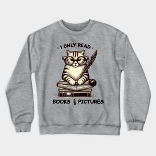 Read book with pictures Crewneck Sweatshirt